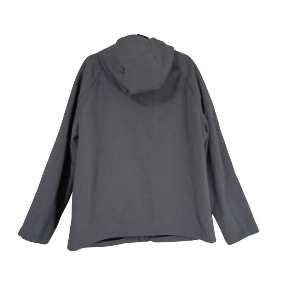 Banana Republic XL Gray Hooded Jacket With Full Zip & Pockets